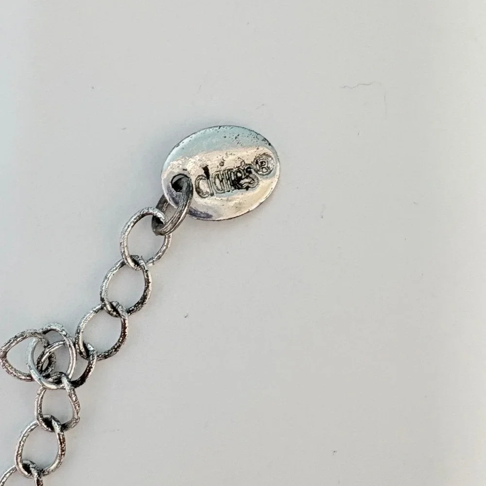 Claire's Faux Pearl Bib Necklace‎ White Woven Peter Pan Collar